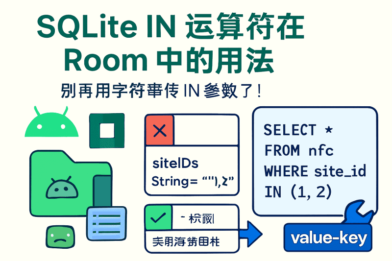[Android] SQLite IN 运算符在 Room 中的用法