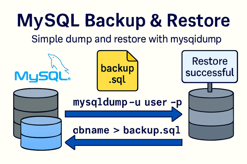 mysql 备份和恢复数据库