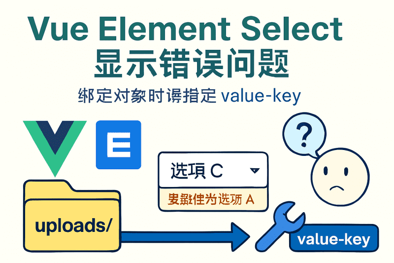 Vue element select 值已更新但显示错误的问题
