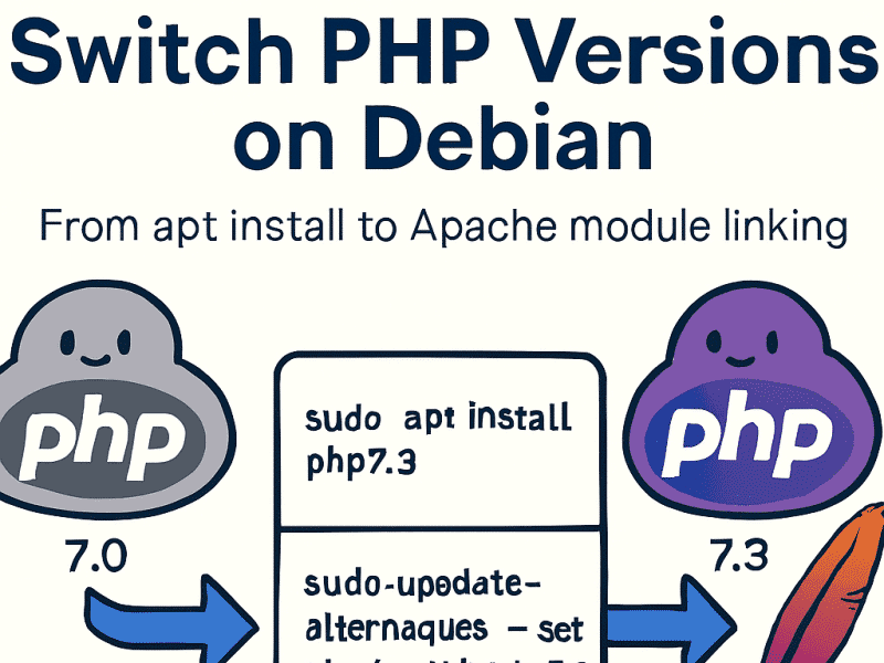 Debian 切换 php