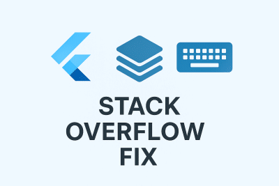 [flutter] 防止 stack 布局的组件被软键盘顶起导致的 overflow 错误