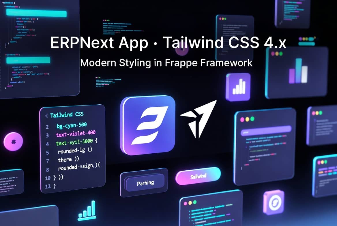 [erpnext] app 集成 tailwindcss 4.x